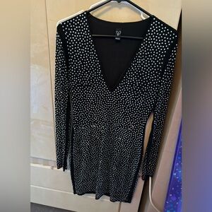 Iridescent beaded dress